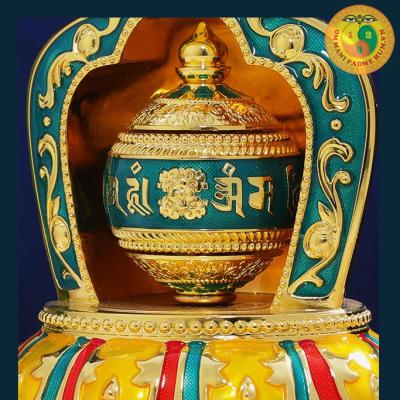 Kinh luân Om Mani Padme Hum nhỏ để bàn